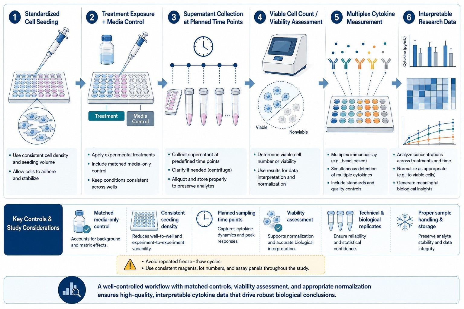Cell Supernatant Cytokine Profiling: Sampling Guide
