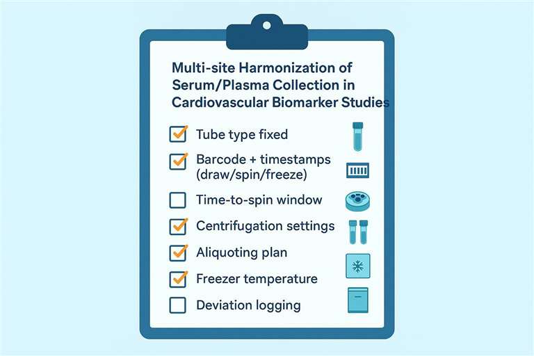 Multi-site harmonization checklist for serum/plasma collection in cardiovascular biomarker studies