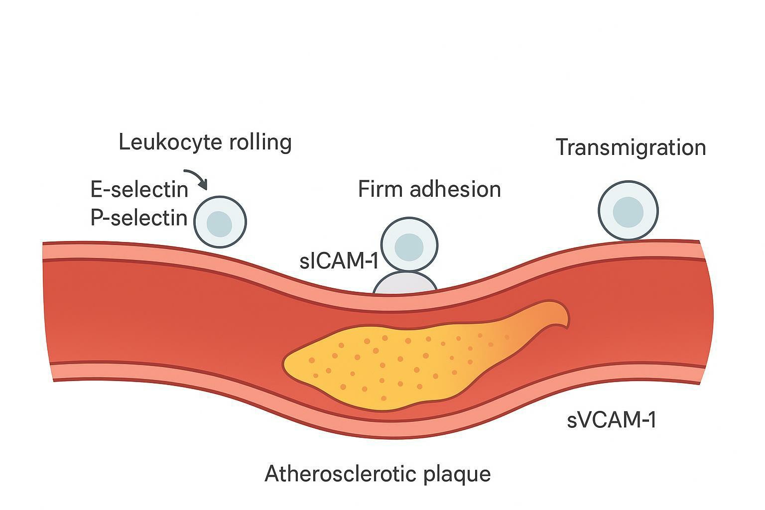 Endothelial Dysfunction Biomarkers: sICAM-1, sVCAM-1, Selectins in Atherosclerosis